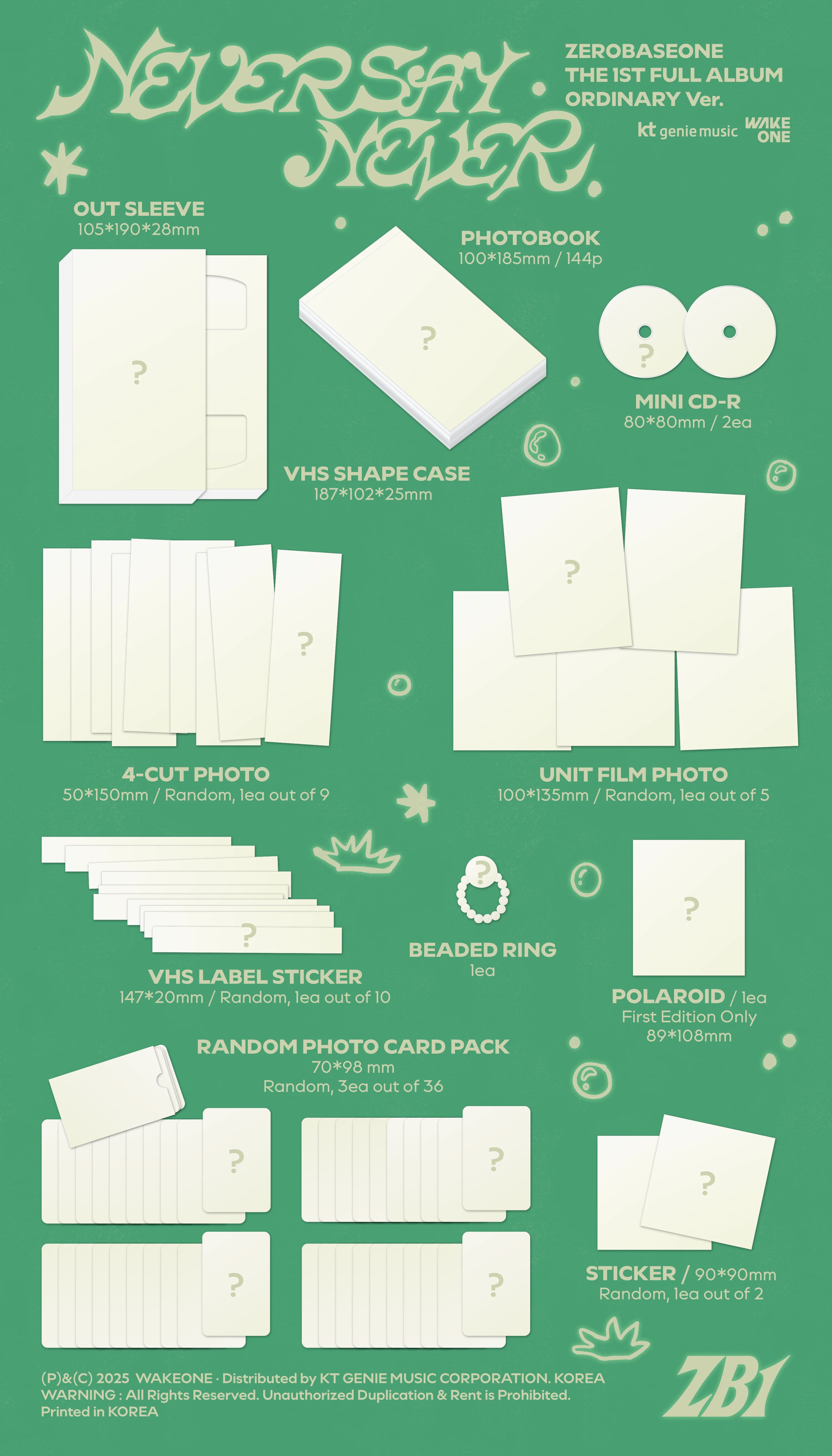 ZEROBASEONE THE 1ST FULL ALBUM [NEVER SAY NEVER] - Image 3